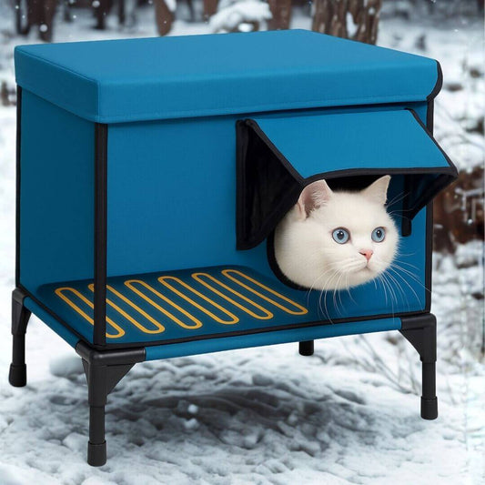 Thermolodge - Katzenhaus mit Vordach