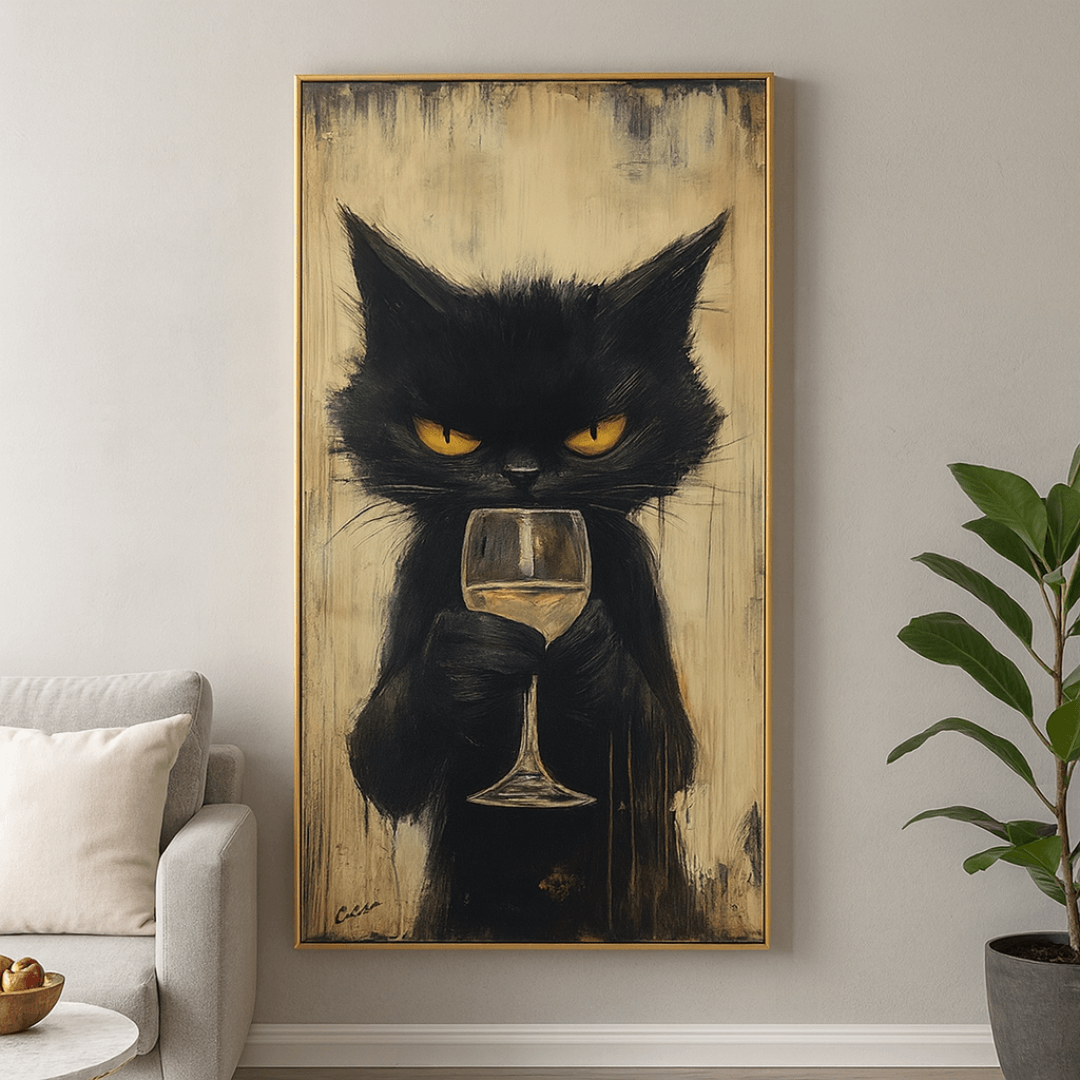 Grumpy Wine Cat – DAS Statement-Piece für alle Weinliebhaber mit Stil